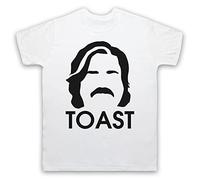 Toast London Steven Toast Hair and Face Cutout Mens T-Shirt, White, Large