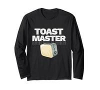 Toast Master Retro Toaster 80s Throwback Toastaholic Bread Long Sleeve T-Shirt