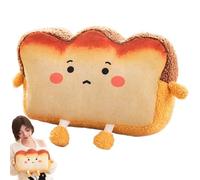 Toast Plush | Cute Plush Toast Sofa Pillow with Hand Pocket - Bread Pillow, Small Cute Stuffed Sofa for Birthday