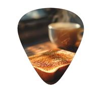 toast Printed guitar picks - three thicknesses: thin, medium and thick, suitable for electric guitar, bass and ukulele.
