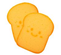 Toast Shape Dish Sponge Scrubber for Washing Thickened Kitchen | Cute Khaki Sponge, Reusable and Lightweight, Table Wiping and Dishwashing Use, Bread Pattern
