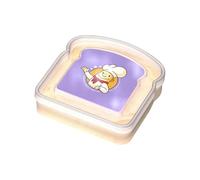 Toast-Shaped Sandwich Containers Box, Multifunction Food Storage Holder Plastic For Lunch，Heat Preservation Preservation Container for Hiking