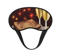 Toast to Your Birthday Sleep Mask Soft Comfortable Eye Mask with Adjustable Strapblackout Eye Sleep Shade Cover for Women Girls Men Travel Yoga Nap Shift Work