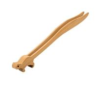 Toast Tongs, 9in Cute Squirrels Pattern Heat Resistant Mini Wooden Toaster Tweezer Utensil Multipurpose Wood Serving Tongs Kitchen Cooking Gadgets for Cheese Meat Fruits Bread Fried Food