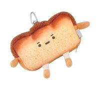 Toast Wallet, Plush Wallet, Bread Coin Purse, Plush Coin Purse, Toast Zipper Change Bag - Plush Backpack Pendant, Cute Coin Purse, Pi Coin Purse, Original Toast, Please refer to the description