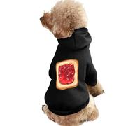 Toast with Jam Cute Dog And Cat Clothes Pet Hoodie Sweatshirt Pullover Sweater Coat