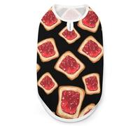 Toast with Jam Dog And Cat Clothes Pet Summer Sleeveless T Shirt Basic Vest L