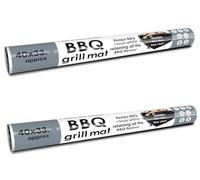 Toastabags BBQ Grill Mats 33 x 40 cm (2 Pack) Non Stick Reusable Barbecue Grill Liners - Heat Resistant Premium Oven Liner Sheets for BBQ, Baking, Cooking Meat, Fish & Vegetables