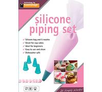 Toastabags Large Silicone Piping Bag Set with 5 Nozzles - Reusable, Durable Icing Bag for Cakes, Cupcakes & Mashed Potatoes - Perfect for Beginners & Home Bakers