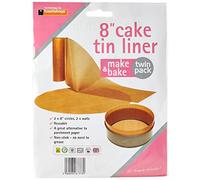 Toastabags Cake Tin Liner 8in - 2 Pack, Gold