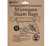Toastabags Microwave STEAM Bags Biodegradable & COMPOSTABLE, 15 Bags