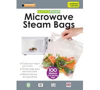 Toastabags Microwave Steam Bags, Transparent, Pack of 100, Medium