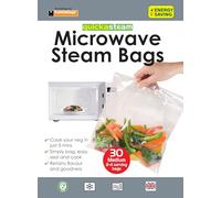 Toastabags Quickasteam Pack of 30 Medium Microwave Cooking Bags, Transparent, 5060080675807