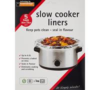 Toastabags Slow Cooker Liners, 5 pack - Disposable Crock Pot Liners, BPA-Free, Heat-Resistant, Fits Most Oval & Round Slow Cookers, Easy Cleanup Cooking Bags