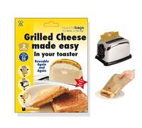toastapockets - reusable up to 50 times each, twin pack - toastabags