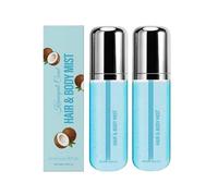 Toasted Vanilla Perfume, Vanilla Body Spray, Coconut/Vanillas Hair & Body Mist,Hair and Body Travel Fragrance Mist, Concentrate Long Lasting Hairs and Body Mist for Women Men (2pc)