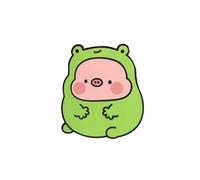 ToastedInk Pig dressed as Frog Enamel Pins Cute Animal Stuff - 1-Inch Cute Pins for Bags Backpack Pins - Rose Gold Plated Enamel Pin Funny Pins for Teens, Adults - Rubber Clasp Pins for Backpack