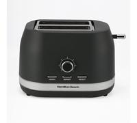 Hamilton Beach Toaster 2 Slice, Ella, 800W, Wide Slots, 7 Variable Browning Levels, Defrost, Cancel & Reheat Settings, Removable Crumb Tray, Integrated Cord Storage, Matte Charcoal - HBT1322MCH