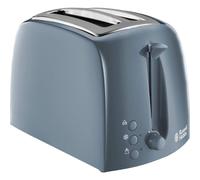 Toaster 2-Slice Grey Wide Slot Frozen Reheat Cancel Variable Browning 20x30x18cm