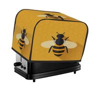 Toaster Cover 2 Slice, Bee Kitchen Accessories Anti Dust Waterproof, Bread Maker Cover