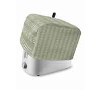 Toaster Cover 2 Slice Sage Green Boho Toaster Oven Cover with Pockets Bohemian Style Stripe Bakeware Protector Small Kitchen Appliance Dust Covers and Fingerprint Protection Decor