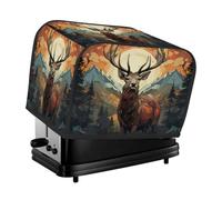 Toaster Cover 2 Slice Toaster Cover Abstract Forest Deer Stain Resistant Kitchen Small Appliance Cover Machine Washable Women Gift