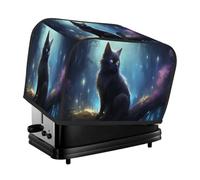 Toaster Cover 2 Slice Toaster Cover Black Cat Animal Stain Resistant Kitchen Small Appliance Cover Machine Washable Women Gift