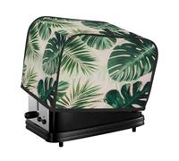 Toaster Cover 2 SliceTurtle Backed Bamboo Leaves Universal Dustproof Waterproof ProtectorAnti-Scratch F abric for Kitchen Appliances