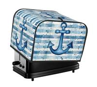 Toaster Cover 4 Slice, Blue Anchor Waterproof Dustproof Kitchen Small Appliance Covers