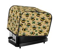 Toaster Cover 4 Slice, Cartoon Bee Kitchen Accessories Anti Dust Waterproof, Bread Maker Cover