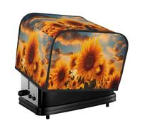 Toaster Cover 4 Slice, Farm Sunflower Waterproof Dustproof Kitchen Small Appliance Covers