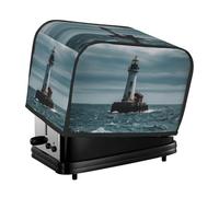 Toaster Covers 2 Slice Lighthouse Ocean Bread Machine Cover Quilted Washable Appliance Cover Bread Maker Protective For Kitchen Small Appliance