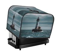 Toaster Covers 4 Slice Lighthouse Ocean Bread Machine Cover Quilted Washable Appliance Cover Bread Maker Protective For Kitchen Small Appliance