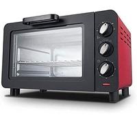 Toaster Oven, oven mini air fryer Countertop Convection Baking Pan Broil Rack Rotisserie Fork and Removable Crumb Tray Slice 15L Mini Ovens Air Fryer, (Color : Roj(Rojo)