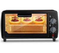 Toaster Oven, oven mini air fryer Mini 9L,and 600 W Power Adjustable Temperature 0-230 ℃ and 60 Minute Timer 3-Layer Household Baking Electric Happy Life Air Fryer
