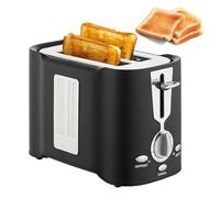 Toaster, Stainless Steel 2-Slice Bread Toaster with 6 Browning Levels, Automatic Pop-up, Frozen/Cancel/Reheat Functions for Home Kitchen