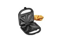 Geepas Toastie Maker | 2 Slice Sandwich Toaster, Cooks Delicious Crispy Sandwiches | 750W, 2 Slice Sandwich Press | Cool Touch Handle, Automatic Temperature Control & Non-Stick Plate