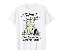 Toasty Hearted Cat You Should've Left Me Alone Design Value Graphic T-Shirt