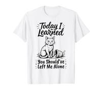 Toasty Hearted Cat You Should've Left Me Alone Design Value Graphic T-Shirt