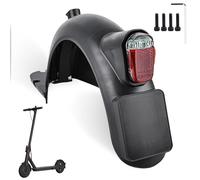 TOATELU Rear Mudguard and LED Rear Light for Segway Ninebot Max G30 Series, Black