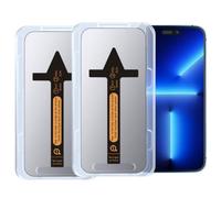 ToatlHeal 2-Pack Waterfall Screen Protector For Iphone 16 15 14 13 12 Plus Pro Max, Clear 9h Tempered Glass Film, Full Screen Privacy Screen,Super Fast Installation (Privacy,for iPhone 13 ProMax)