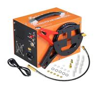 TOAUTO A1X-PRO PCP Air Compressor, 4500Psi 30Mpa, Portable Wire Reel Design, Built-in Converter, Water/Oil Free, One Button Starting, Explosive Disk, 110V AC or 12V Battery
