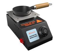 TOAUTO Electric Lead Melting Pot,15Min Timing High Capacity 6Lbs Melting Pot,High Security Pot Separated from Stainless Steel Metal Base,Metal Melting Pot for Fishing Weight Molds Bullet Casting Molds