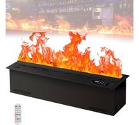 ToayNia Atomized Water Fireplaces,Decorative Electric Water Vapor Fireplace,With Touch/Remote/App Control/128 Colors,3D Atomized Flame,Atomized Fake Fire 1.2m