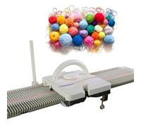 ToayNia Domestic Knitting Machine,150 Stitches 6.5mm Knitting Machine And Accessories,For Jacquard Knitting/Two-Color Openwork Pattern Knitting