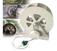 ToayNia Hydro Water Turbine Generator Power Equipment,Micro Hydroelectric Turbine Generator,Low-Speed Hydro Water Wheel Generator 100W