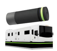 ToayNia No Drilling Required Camper Skirting,Rv Skirting For Winter,With Anti-Bite Stainless Steel Mesh/Reflective Strips,Rv Winter Skirting,For Travel Camper 100cm-20m/65ft