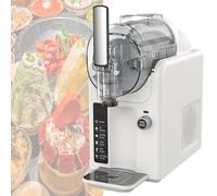 ToayNia Soft Serve Ice Cream Maker & Slushie Machine,2L Milkshake Cold Drink Machine,Frozen Drink Self-Chilling Slushy Maker With Self-Cleaning,For Home/Small Commercial White
