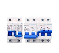 TOB1-63H Manual Transfer Switch 1P/2P Dual Power Changeover, 6A-63A 50/60Hz, Interlock MTS Selector For Main/Backup Supply, DIN Rail Mount(2P 2P,16A)