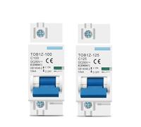 TOB1Z 1P DC MCB 250V 80A 100A 125A Circuit Breaker FOR PV C Curve Battery Main Switch 1Pcs(125A)